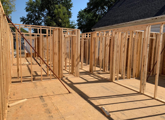 Habitat House Foundataion and wall structures