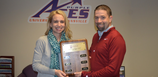 Heather Cook receiving award