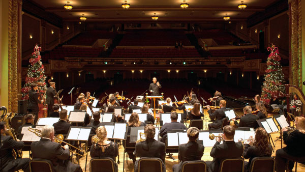 Holiday Pops Orchestra On Stage