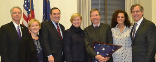 Kazee with guests in Washington D.C.