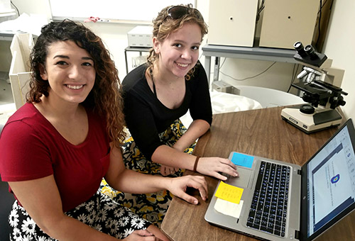 Students with laptop