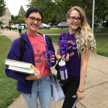 Students in Purple