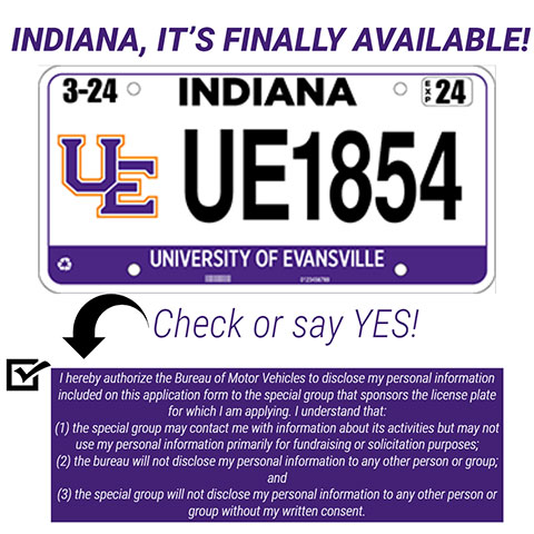 UE license plate information