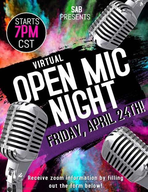 open mic night flyer.