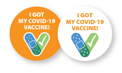 I Got My COVID-19 Vaccine Buttons