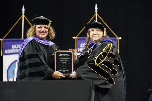Dr. Merkle awarded 2021 Outstanding Teacher Award