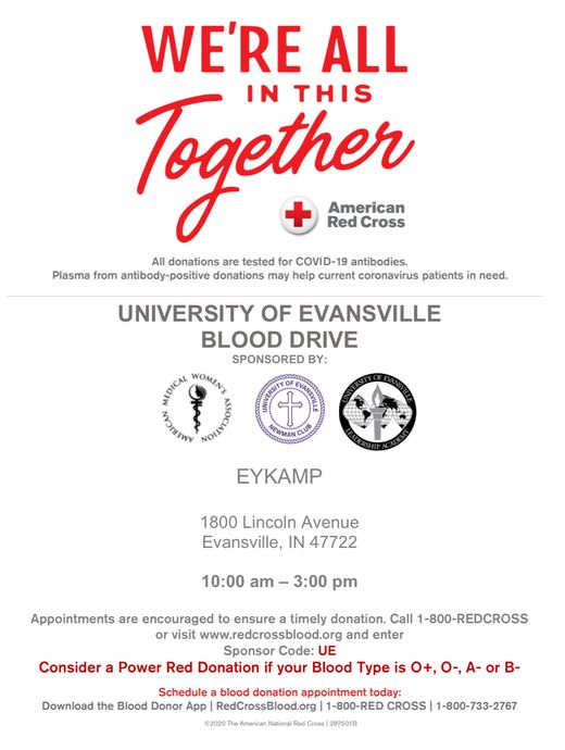 blood drive flyer.