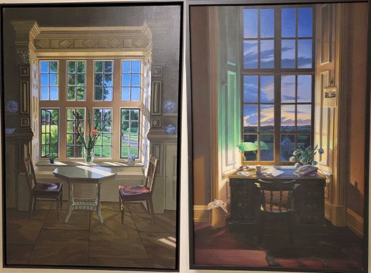 two paintings.