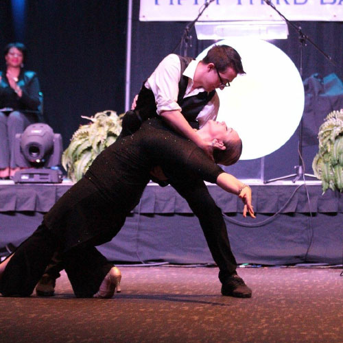 Ballroom Dancers Performing