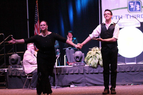 Ballroom Dancers bowing