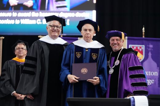 Bill Bussing receives honorary degree from UE