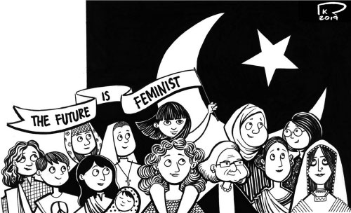 The Future is Feminist cartoon