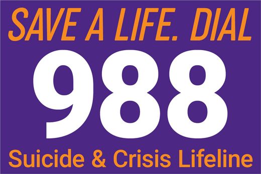 Save a life. Dial 988